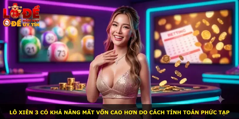 Lô xiên 3 có khả năng mất vốn cao hơn do cách tính toán phức tạp