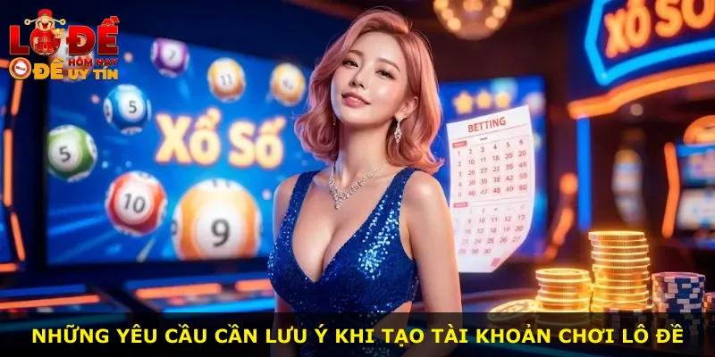 Những yêu cầu cần lưu ý khi tạo tài khoản chơi lô đề